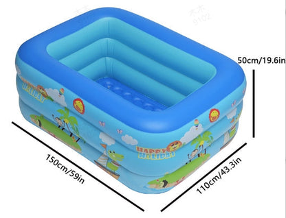 🌊 Piscine Gonflable  – Multi-couches avec Impression