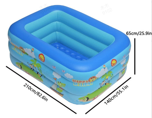 🌊 Piscine Gonflable  – Multi-couches avec Impression