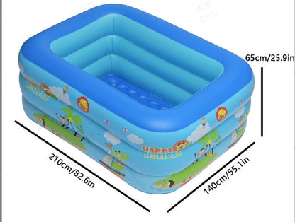 🌊 Piscine Gonflable  – Multi-couches avec Impression