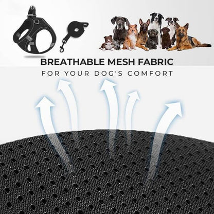 🐾 50% DE RÉDUCTION 🦺 Harnais réfléchissant une pièce – Respirant, rembourré & sécurisé – Pour chiens & chats – fermeture facile, ajustement confortable – idéal pour les promenades nocturnes 🌙