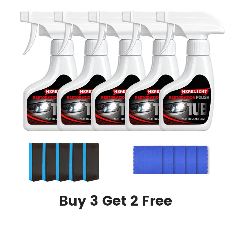 ⏳55 % DE RÉDUCTION EN CE MOMENT🔥Kit de rénovation pour phares de voiture et produit de cristallisation du revêtement🚗✨