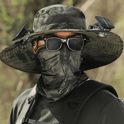 ☀️Promotion de l'été 50% de réduction sur le 🧢bord solaire à largeur bord de pêche extérieur chapeau-solaire et charge USB