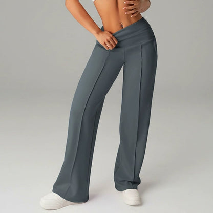 💃 Élégance Quotidienne - Pantalon Droit Femme Tissu Souple - Coupe Ample & Confort Parfait【Offre Spéciale】