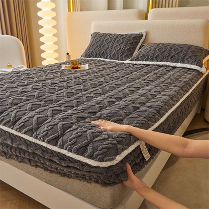 【 📍 Collection exquise 📍】  Chauffeur - Flanne brossée et poche profonde (jusqu'à 40 cm), coins antidérapants pour le confort toute saison ❄️🛌