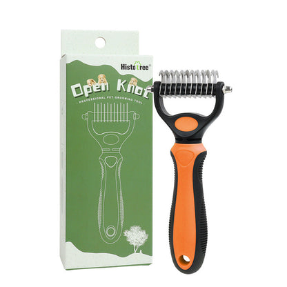 🐾 PROMO LIMITÉE 56% DE RÉDUCTION ! ✨ Brosse Démêlante pour Chats et Chiens – Professionnel, Double Face ✨