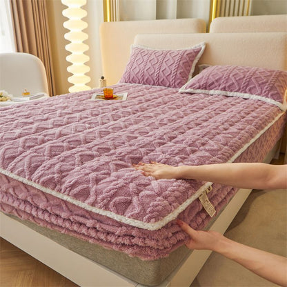 【 📍 Collection exquise 📍】  Chauffeur - Flanne brossée et poche profonde (jusqu'à 40 cm), coins antidérapants pour le confort toute saison ❄️🛌