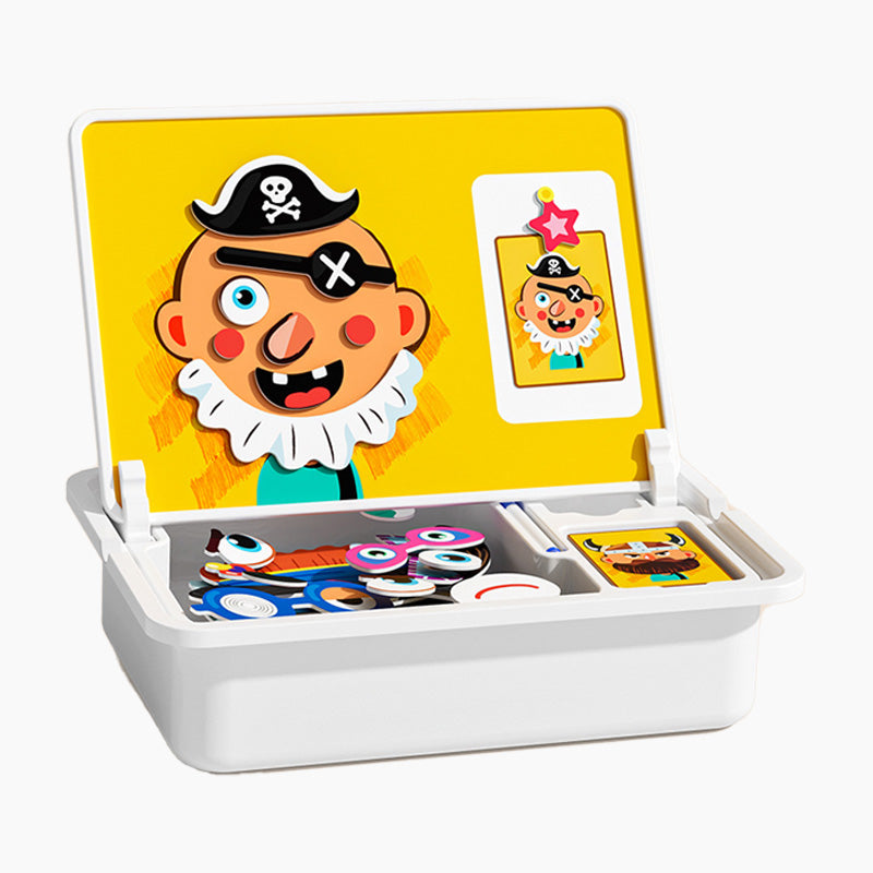 🧩 50% DE RÉDUCTION ! 🎨 Boîte à Puzzle Magnétique Enfant - Jeu Éducatif avec Planche à Dessin et Pièces Colorées 🖍️📦