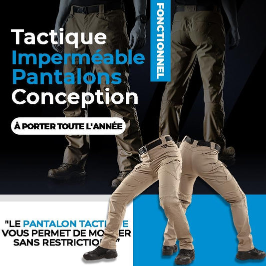 👖 50% DE RÉDUCTION! ✨ Pantalon Imperméable Plein Air - Coupe-Vent avec Taille Élastique pour Randonnée et Voyages 🌧️🏔️