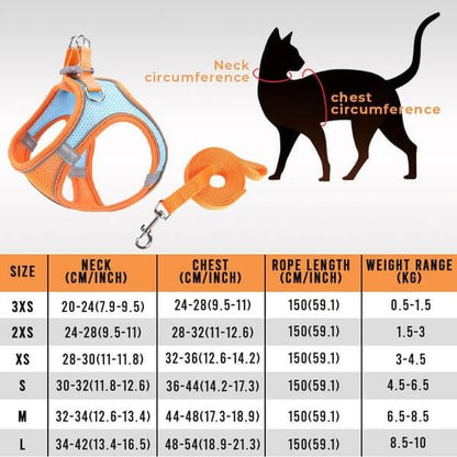 🐾 50% DE RÉDUCTION 🦺 Harnais réfléchissant une pièce – Respirant, rembourré & sécurisé – Pour chiens & chats – fermeture facile, ajustement confortable – idéal pour les promenades nocturnes 🌙