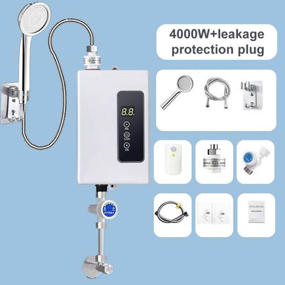 🔥 50% DE RÉDUCTION ! ✨ Chauffe-eau Instantané sans Réservoir - Design Compact avec Contrôle de Température Numérique pour Économie d'Énergie ⚡🚿