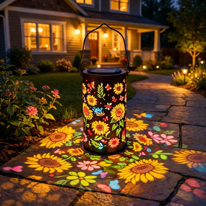 🌞 Lanterne Solaire Tournesol | Éclairage Décoratif de Jardin – IP55, Charge Automatique