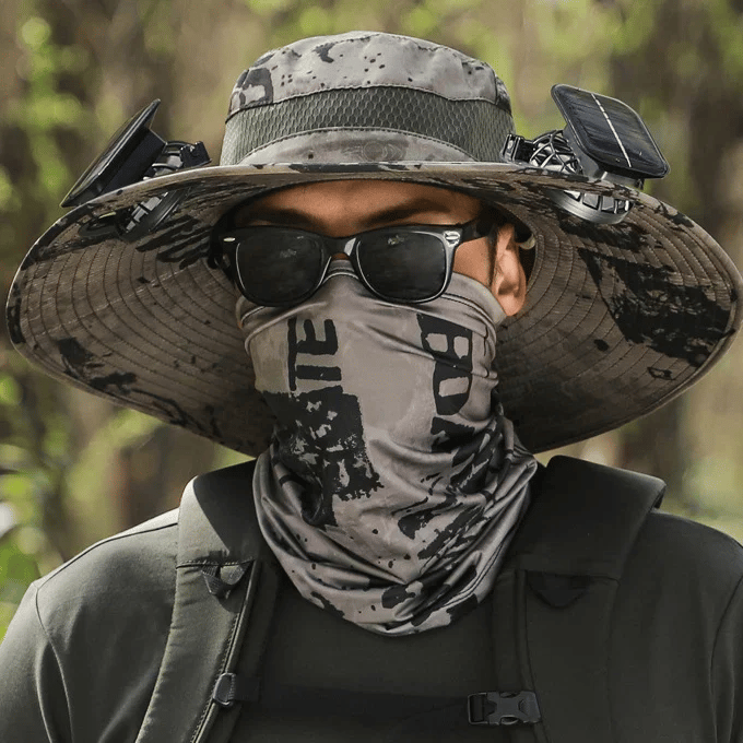 ☀️Promotion de l'été 50% de réduction sur le 🧢bord solaire à largeur bord de pêche extérieur chapeau-solaire et charge USB