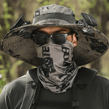 ☀️Promotion de l'été 50% de réduction sur le 🧢bord solaire à largeur bord de pêche extérieur chapeau-solaire et charge USB