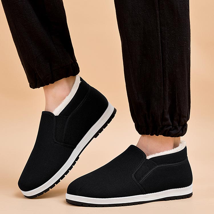 🔥Chaussures en coton antidérapantes super chaudes doublées de fausse fourrure pour hommes 【ACHETEZ-EN 2 ET OBTENEZ LA LIVRAISON GRATUITE】🔥🔥
