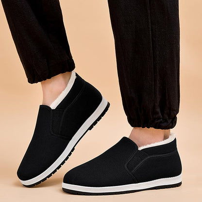 🔥Chaussures en coton antidérapantes super chaudes doublées de fausse fourrure pour hommes 【ACHETEZ-EN 2 ET OBTENEZ LA LIVRAISON GRATUITE】🔥🔥