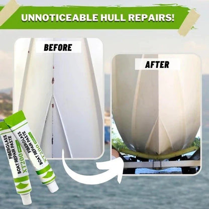 🌊 PROMO LIMITÉE ACHETEZ-EN 1 OBTENEZ-EN 1 GRATUIT ! 💥 Pâte Réparation Bateau Fibre de Verre – Haute Adhérence, Facile à Poncer, Étanche ✨