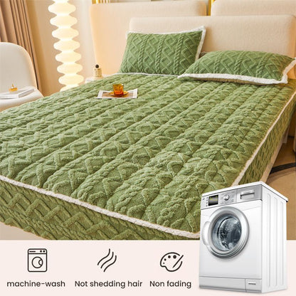 【 📍 Collection exquise 📍】  Chauffeur - Flanne brossée et poche profonde (jusqu'à 40 cm), coins antidérapants pour le confort toute saison ❄️🛌