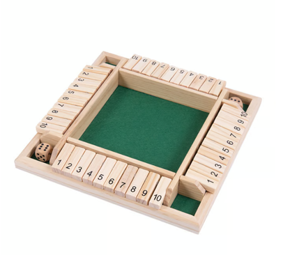 🔥Stock limité disponible 50 % DE RÉDUCTION🔥 JEUX DE FAMILLE AMUSANTS - Jeu de société Shut The Box 🎲