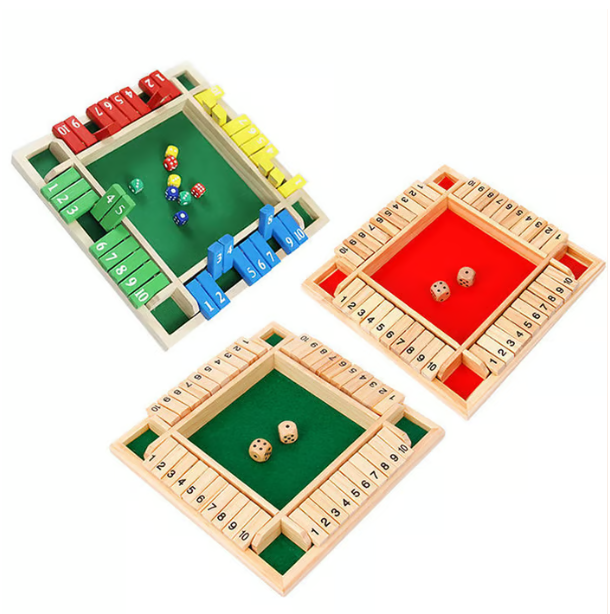 🔥Stock limité disponible 50 % DE RÉDUCTION🔥 JEUX DE FAMILLE AMUSANTS - Jeu de société Shut The Box 🎲