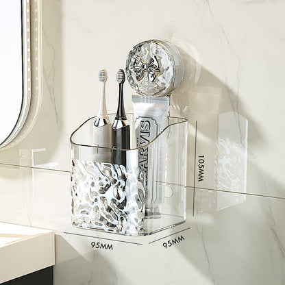 🔥VENTE LIMITÉE 50 % DE RÉDUCTION🔥✨Etagère à ventouses de style luxueux et léger, motif glacier✨