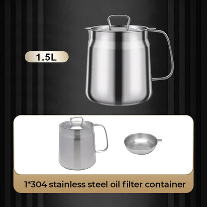 🎅 Fureur hivernale - Moitié prix 🎊 Contenant multifonctionnel de grande capacité en acier inoxydable 304 pour filtre à huile.