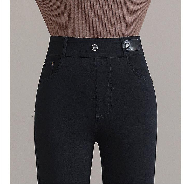 👖50% DE RÉDUCTION! ✨ JEAN SKINNY CHAUD - Taille Haute & Tissu Stretch, Confort Optimal pour l'Hiver, Style Tendance pour Quotidien et Sorties ❄️💃