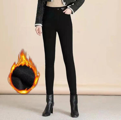 👖50% DE RÉDUCTION! ✨ JEAN SKINNY CHAUD - Taille Haute & Tissu Stretch, Confort Optimal pour l'Hiver, Style Tendance pour Quotidien et Sorties ❄️💃