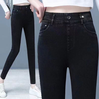 👖50% DE RÉDUCTION! ✨ JEAN SKINNY CHAUD - Taille Haute & Tissu Stretch, Confort Optimal pour l'Hiver, Style Tendance pour Quotidien et Sorties ❄️💃
