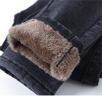 👖50% DE RÉDUCTION! ✨ JEAN SKINNY CHAUD - Taille Haute & Tissu Stretch, Confort Optimal pour l'Hiver, Style Tendance pour Quotidien et Sorties ❄️💃