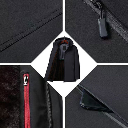 🔥VENTE LIMITÉE 50 % DE RÉDUCTION🔥Parka thermique épaisse à capuche pour homme 💥Livraison gratuite💥