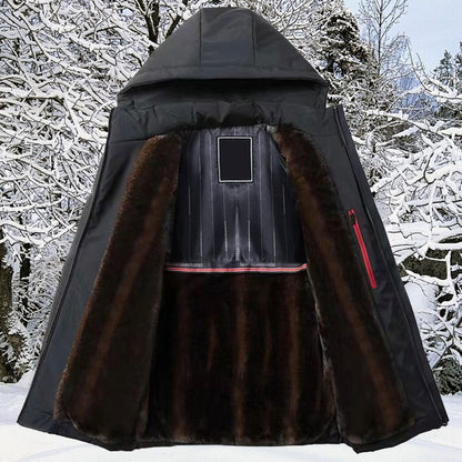 🔥VENTE LIMITÉE 50 % DE RÉDUCTION🔥Parka thermique épaisse à capuche pour homme 💥Livraison gratuite💥