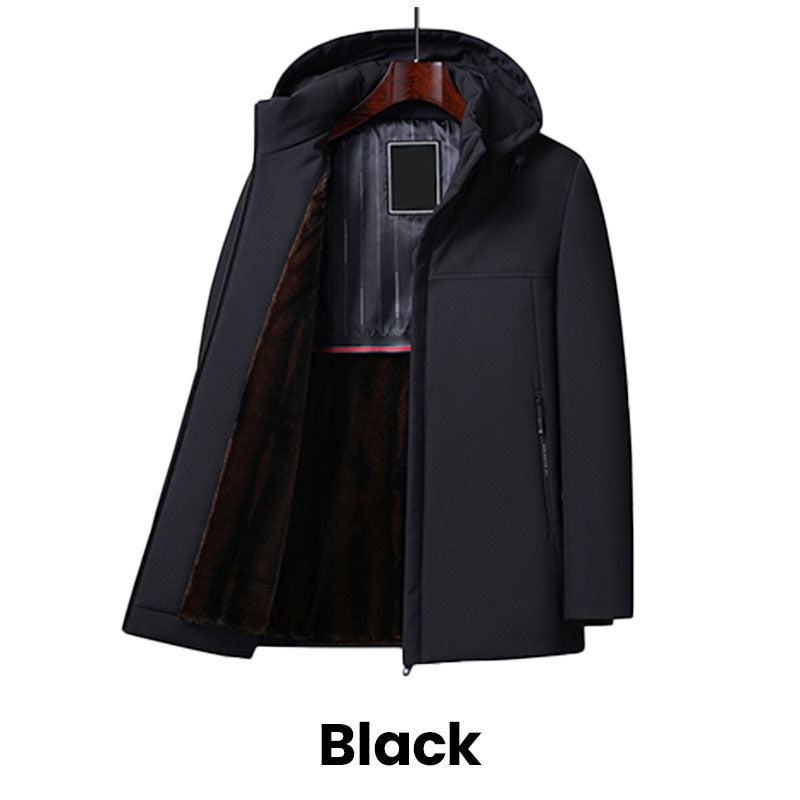 🔥VENTE LIMITÉE 50 % DE RÉDUCTION🔥Parka thermique épaisse à capuche pour homme 💥Livraison gratuite💥