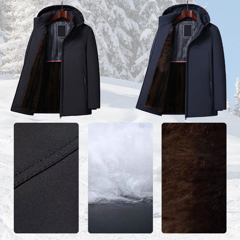 🔥VENTE LIMITÉE 50 % DE RÉDUCTION🔥Parka thermique épaisse à capuche pour homme 💥Livraison gratuite💥