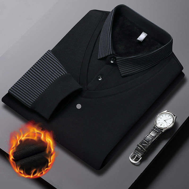 🔥50% DE RÉDUCTION ! 🍂 Chemise à Col Rayé 2 Pièces - Style Automne/Hiver en Coton Respirant et Confortable 👔📦