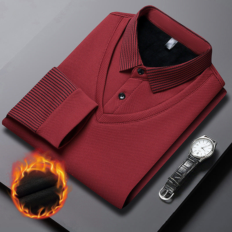 🔥50% DE RÉDUCTION ! 🍂 Chemise à Col Rayé 2 Pièces - Style Automne/Hiver en Coton Respirant et Confortable 👔📦