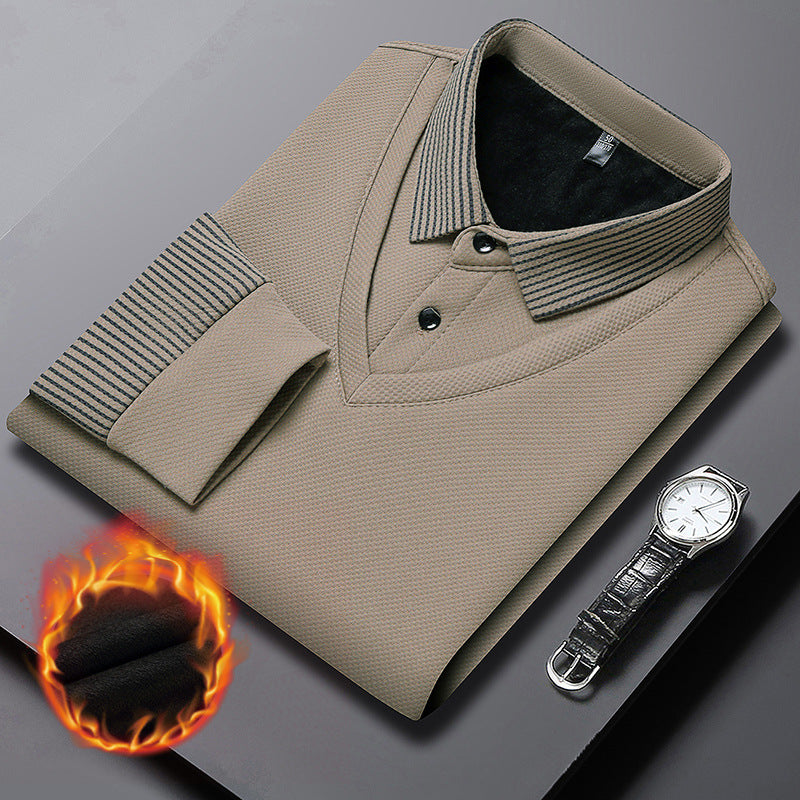 🔥50% DE RÉDUCTION ! 🍂 Chemise à Col Rayé 2 Pièces - Style Automne/Hiver en Coton Respirant et Confortable 👔📦