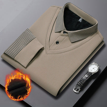 🔥50% DE RÉDUCTION ! 🍂 Chemise à Col Rayé 2 Pièces - Style Automne/Hiver en Coton Respirant et Confortable 👔📦