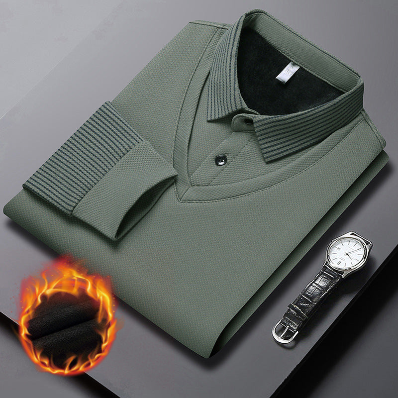 🔥50% DE RÉDUCTION ! 🍂 Chemise à Col Rayé 2 Pièces - Style Automne/Hiver en Coton Respirant et Confortable 👔📦