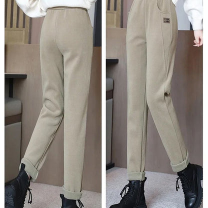 🔥 50% DE RÉDUCTION! 💫 PANTALON CHAUD FEMME - Taille Haute & Doublure Polaire, Confort Optimal pour L'Hiver, Idéal pour Sport et Loisirs ❄️👖