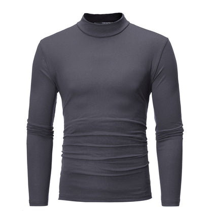 📢📢50 % de réduction !!!✨🎅T-shirt thermique homme en coton à col montant : chaud, respirant & décontracté pour automne-hiver ! ❄️