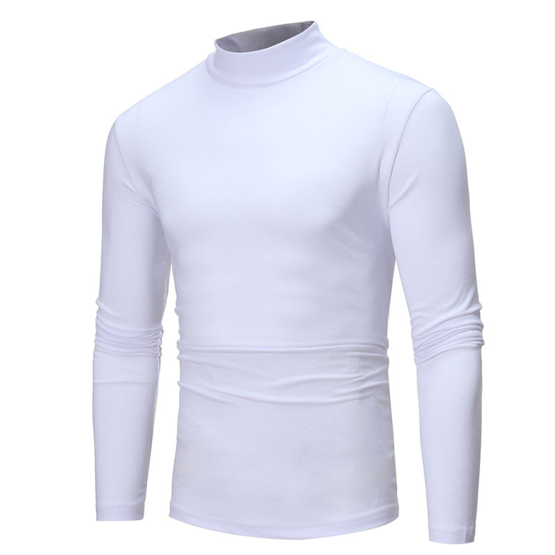 📢📢50 % de réduction !!!✨🎅T-shirt thermique homme en coton à col montant : chaud, respirant & décontracté pour automne-hiver ! ❄️