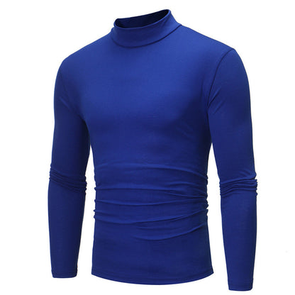 📢📢50 % de réduction !!!✨🎅T-shirt thermique homme en coton à col montant : chaud, respirant & décontracté pour automne-hiver ! ❄️
