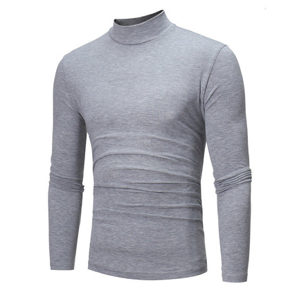 📢📢50 % de réduction !!!✨🎅T-shirt thermique homme en coton à col montant : chaud, respirant & décontracté pour automne-hiver ! ❄️