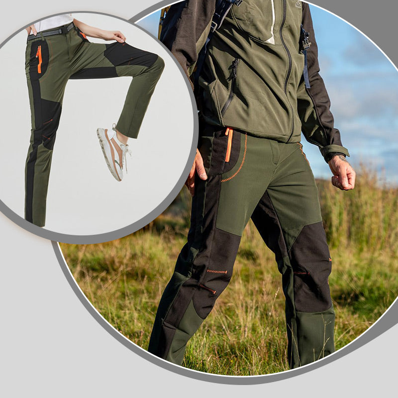 👖 50% DE RÉDUCTION! ✨ Pantalon de Randonnée - Coupe-Vent, Imperméable et Chaud avec Taille Élastique pour Randonnée et Voyages 🏔️🌧️