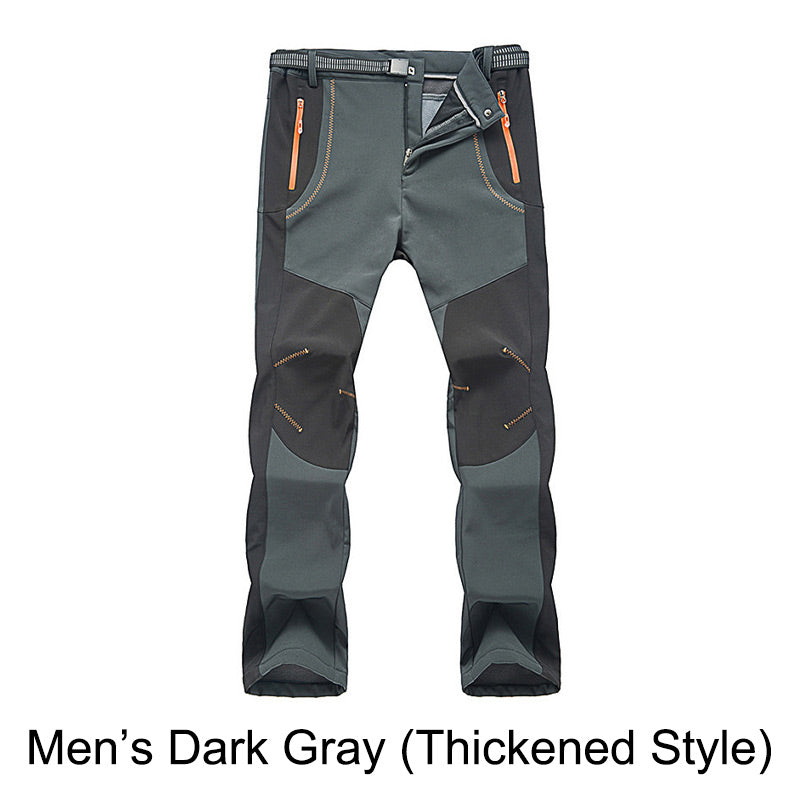 👖 50% DE RÉDUCTION! ✨ Pantalon de Randonnée - Coupe-Vent, Imperméable et Chaud avec Taille Élastique pour Randonnée et Voyages 🏔️🌧️