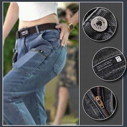 🔥Stock limité disponible 50 % DE RÉDUCTION🔥Jean extensible à jambe droite pour homme