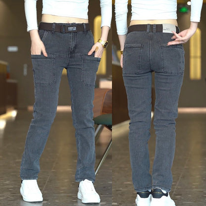 🔥Stock limité disponible 50 % DE RÉDUCTION🔥Jean extensible à jambe droite pour homme