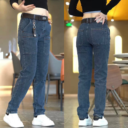 🔥Stock limité disponible 50 % DE RÉDUCTION🔥Jean extensible à jambe droite pour homme