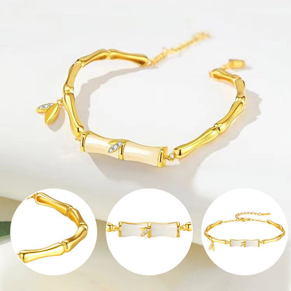 ✨✨Bracelet en bambou pour femme avec chaîne