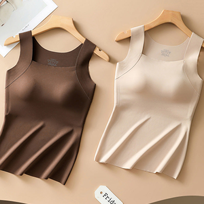 👙 50% DE RÉDUCTION ! 💃 Débardeur Femme avec Soutien-Gorge Intégré – Ultra Confort, Silhouette Parfaite & Matière Douce ✨